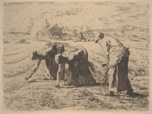 The Gleaners, ca. 1855 (etsing) av Jean Francois Millet