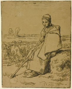 Gjeterinnen av Jean Francois Millet