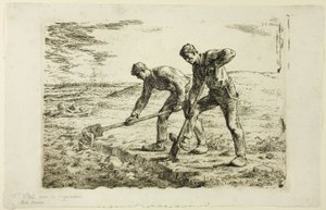 To menn graver av Jean Francois Millet