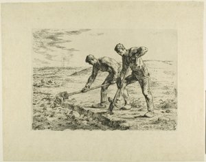 To menn graver av Jean Francois Millet