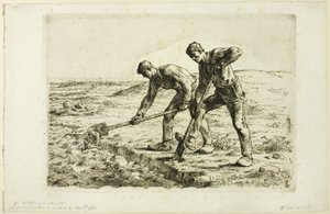 To menn graver av Jean Francois Millet