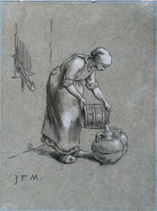 Kvinne ved en brønn av Jean Francois Millet