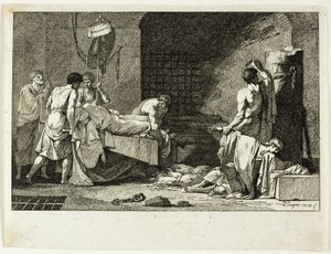 Andakt av Cimon eller begravelse av Miltiade av Jean François Pierre Peyron