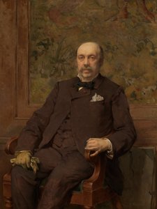 Selvportrett (olje på lerret) av Jean Francois Portaels