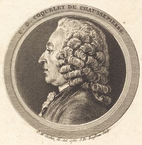 Charles-Georges Coqueley de Chaussepierre av Jean Francois Rousseau after Charles Nicolas Cochin II