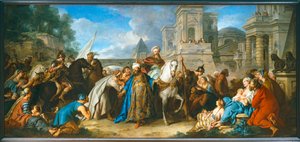 Mordekais triumf ... av Jean François de Troy