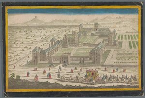 Utsikt over Château de Vincennes av Jean François Daumont