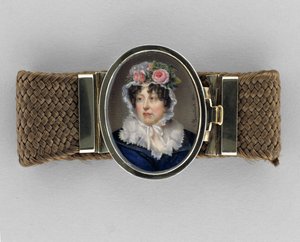 Armbånd med Portrett av Lady Susan Murray av Jean François Gérard Fontallard