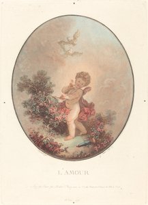 kjærlighet av Jean François Janinet after Jean Honoré Fragonard
