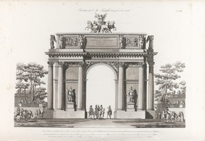 Triumfbue. Fra: Samling av fasader til de viktigste monumentene bygget i St.-Petersburg, 180
