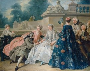 Kjærlighetserklæring. 1731 av Jean François de Troy