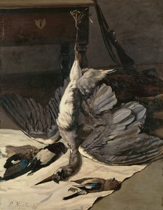 Stilleben med Heron, 1867 av Jean Frederic Bazille