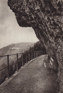 Utsikt over Rigi Kaltbad (s/hvitt bilde) av Jean Gaberell