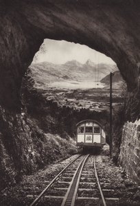 Electric Arth Rigi Bahn (s/hvitt bilde) av Jean Gaberell