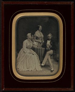 Portrett av Jean Gabriel og Anne-Charlotte-Adélaide Eynard med Madame Charrière av Jean Gabriel Eynard