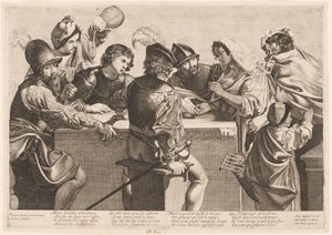 Spådame av Jean Ganière after Valentin de Boullogne