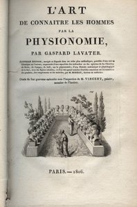 Physiognomy - Physiognomy - Frontispice av "" Kunsten å kjenne menn gjennom fysiognomi"" av Johann Gaspar Lavater (1741-1801) - 1806 av Jean Gaspard Lavater