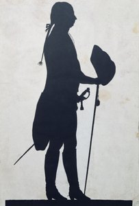 Silhuett av en mann av Jean Gaspard Lavater