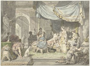 Antiochus prøver å skjule sin kjærlighet til moren Stratonice av Jean Grandjean
