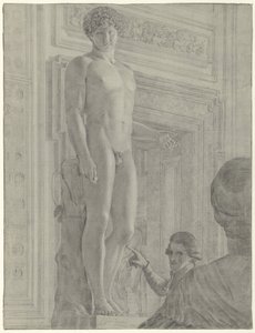 Statue av Antinous Albania i Capitoline Museum i Roma