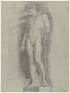 Studie av statuen kalt Albani Antinous