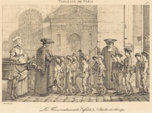 Brødrene leder barna, til St. Nicolas des Champs av Jean Henri Marlet