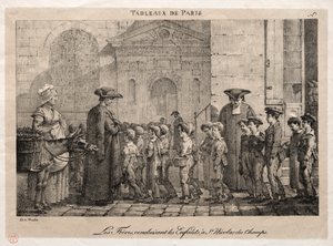 Scenes of Paris: The Brothers Conducting the Children til St. Nicholas of the Fields