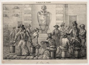 Scenes of Paris: The Water Carriers av Jean Henri Marlet