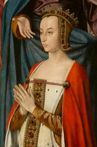 Hertuginne Anne de Beaujeu, detalj. Triptych av mesteren av Moulins
