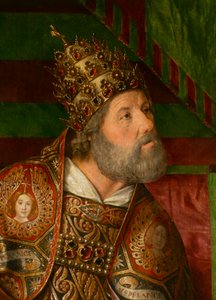 Sankt Peter, detalj. Triptych av mesteren av Moulins av Jean Hey