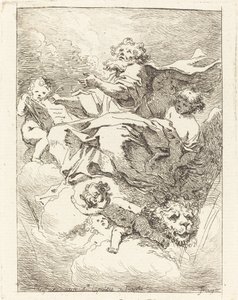 Sankt Markus av Jean Honoré Fragonard after Giovanni Lanfranco