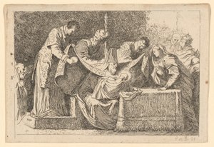 Omskjæringen av Jean Honoré Fragonard after Jacopo Tintoretto