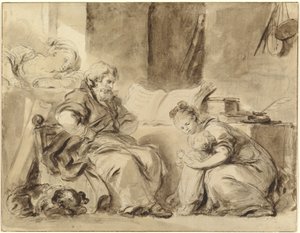 En bønn for bestefar av Jean Honore Fragonard