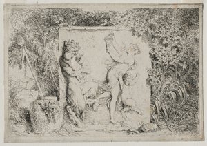 Bacchanales: The Satyrs Dance, 1763. av Jean Honore Fragonard