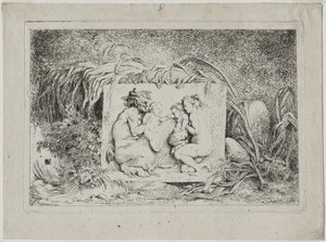 Bacchanales: The Satyrs Family, 1763. av Jean Honore Fragonard
