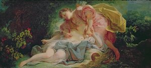 Cephalus og Procris (olje på lerret) av Jean Honore Fragonard