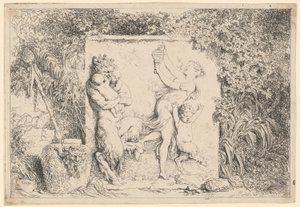 Satyrenes dans av Jean Honore Fragonard