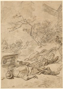 Don Quijote beseiret av vindmøllen av Jean Honore Fragonard