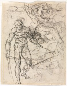Figurstudier (verso) av Jean Honore Fragonard