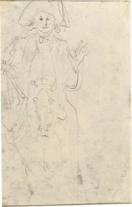 Mann på hest [verso] av Jean Honore Fragonard