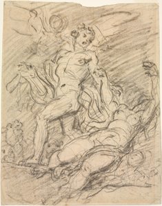 Orfeus og Eurydike (rekto) av Jean Honore Fragonard