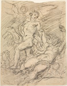 Orpheus og Eurydice recto, ca. 1761. av Jean Honore Fragonard