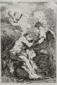 Den hellige Jerome. av Jean Honore Fragonard