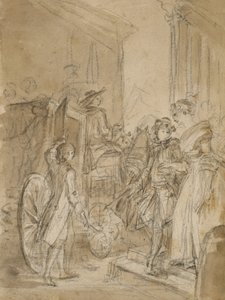 Avreise med trener av Jean Honore Fragonard