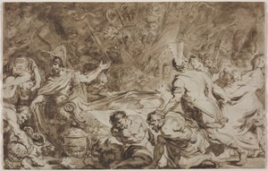 Begravelsen til Decius Mus, 1774. av Jean Honore Fragonard