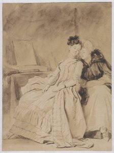 Den intime samtalen, ca 1778 av Jean Honore Fragonard
