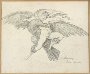 Voldtekten av Ganymedes, etter Michelangelo av Jean Honore Fragonard