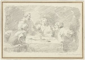 Nattverden i Emmaus av Jean Honore Fragonard