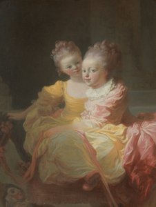 De to søstre, ca. 1769-70. av Jean Honore Fragonard