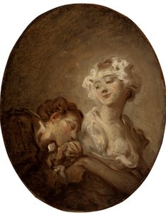 Koketten og ungdommen. av Jean Honore Fragonard
